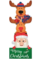 Los Angeles Dodgers 31 Inch Santa Stack Leaner Sign