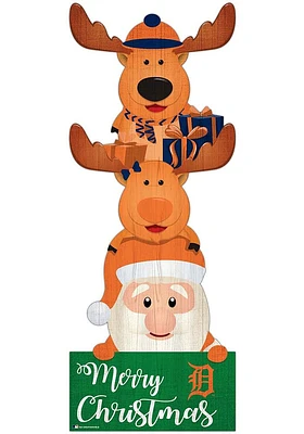 Detroit Tigers 31 Inch Santa Stack Leaner Sign