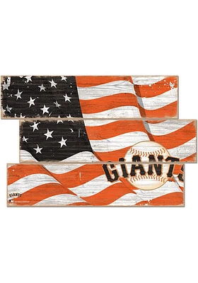San Francisco Giants Flag 3 Plank Sign