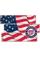 Washington Nationals Flag 3 Plank Sign