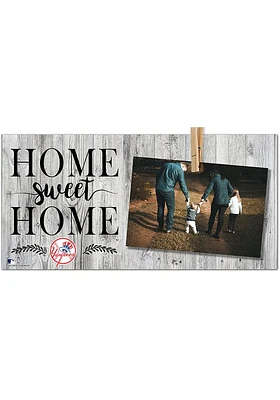 New York Yankees Home Sweet Home Clothespin Sign