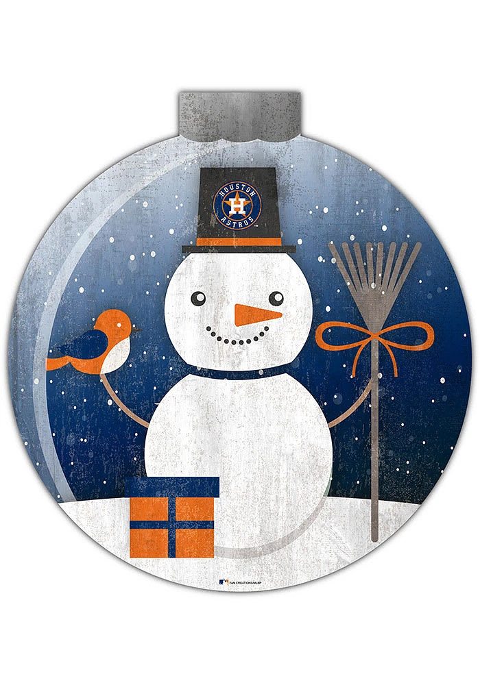 Houston Astros Snowglobe 12 Inch Sign