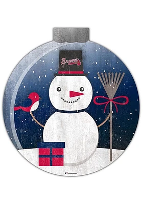 Atlanta Braves Snowglobe 12 Inch Sign