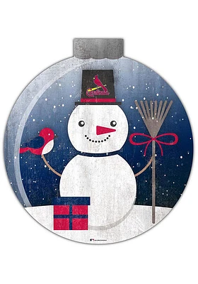 St Louis Cardinals Snowglobe 12 Inch Sign
