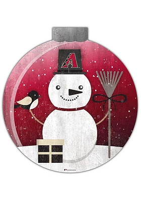 Arizona Diamondbacks Snowglobe 12 Inch Sign