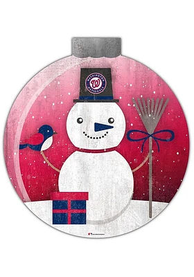 Washington Nationals Snowglobe 12 Inch Sign