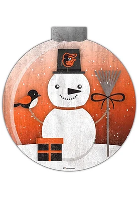 Baltimore Orioles Snowglobe 12 Inch Sign