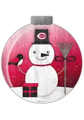 Cincinnati Reds Snowglobe 12 Inch Sign