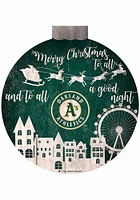 Oakland Athletics Christmas Village Sign