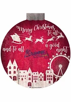 Atlanta Braves Christmas Village Sign