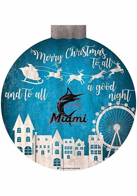 Miami Marlins Christmas Village Sign
