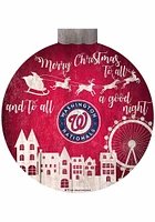 Washington Nationals Christmas Village Sign