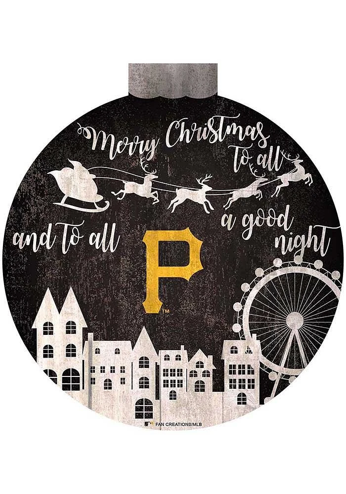 Pittsburgh Pirates Christmas Village Sign