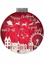 Boston Red Sox Christmas Village Sign