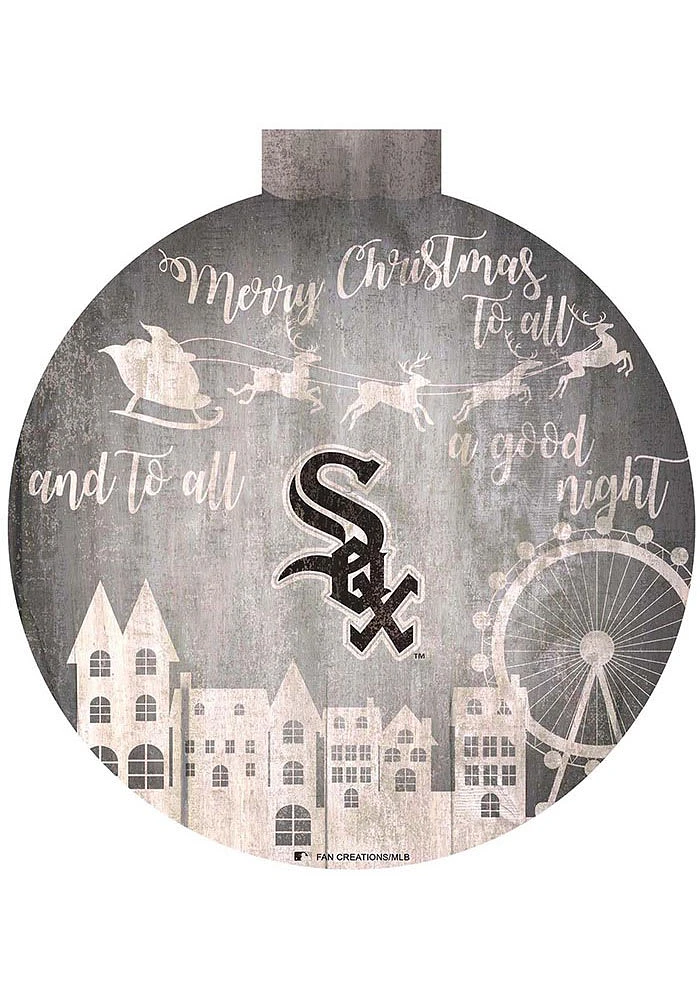 Chicago White Sox Christmas Village Sign