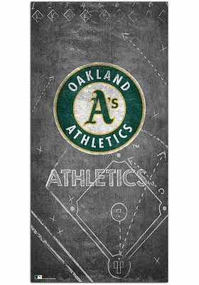 Oakland Athletics Chalk Playbook Sign