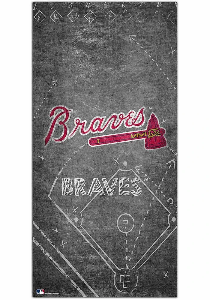 Atlanta Braves Chalk Playbook Sign