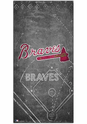 Atlanta Braves Chalk Playbook Sign
