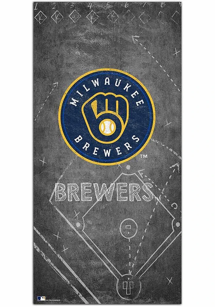 Milwaukee Brewers Chalk Playbook Sign