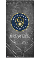 Milwaukee Brewers Chalk Playbook Sign