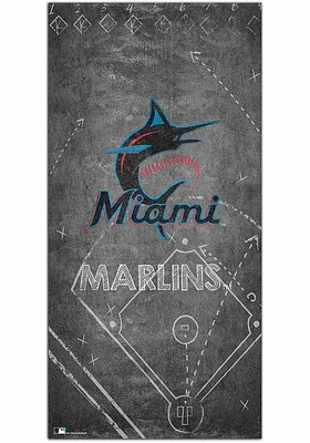 Miami Marlins Chalk Playbook Sign