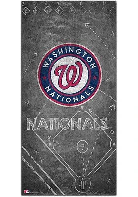 Washington Nationals Chalk Playbook Sign