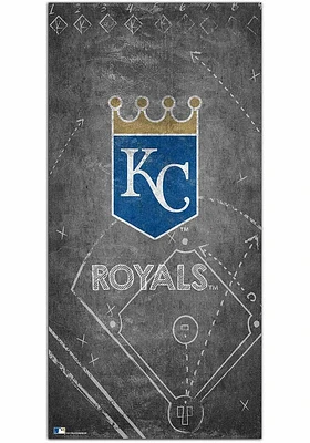 Kansas City Royals Chalk Playbook Sign - Blue