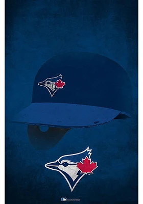 Toronto Blue Jays Ghost Helmet 17x26 Sign