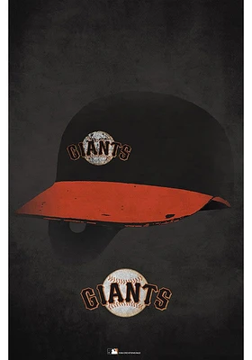 San Francisco Giants Ghost Helmet 17x26 Sign