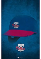 Philadelphia Phillies Ghost Helmet 17x26 Sign