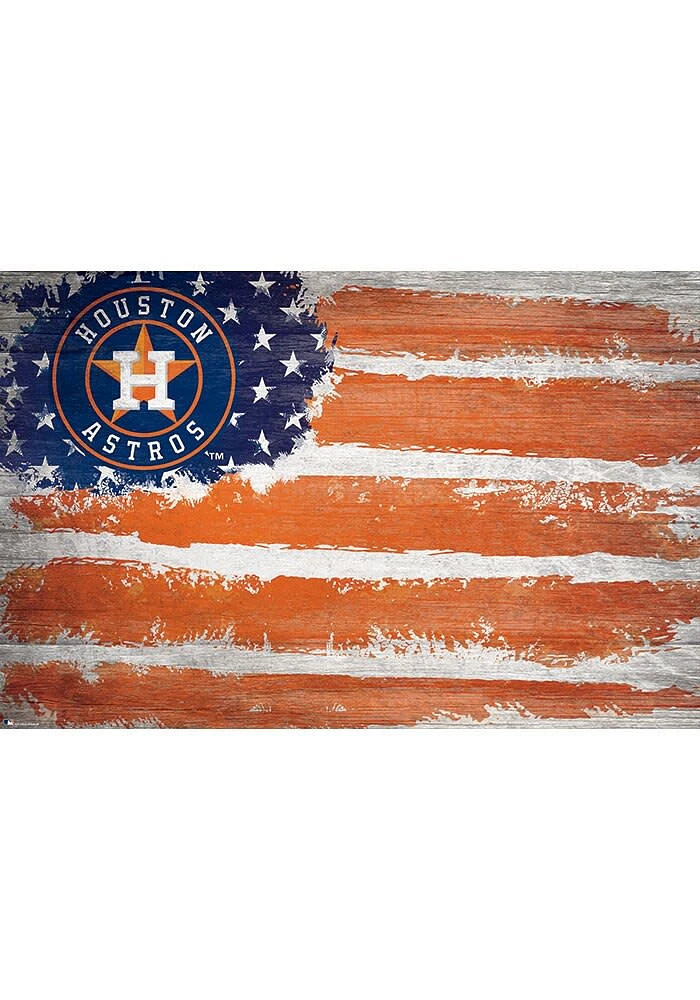 Houston Astros Flag 17x26 Sign