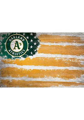 Oakland Athletics Flag 17x26 Sign