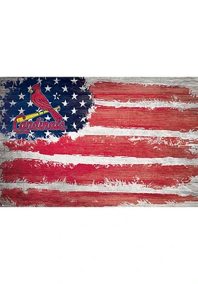St Louis Cardinals Flag 17x26 Sign