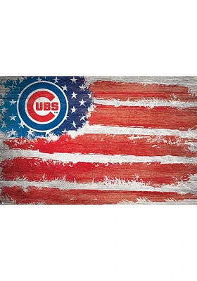 Chicago Cubs Flag 17x26 Sign