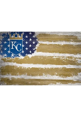 Kansas City Royals Flag 17x26 Sign - Blue