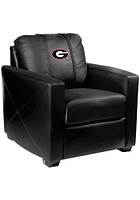 Georgia Bulldogs Faux Leather Club Desk Chair - Black