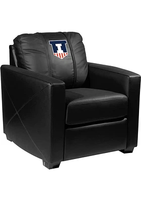 Illinois Fighting Illini Faux Leather Club Desk Chair - Black