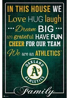 Oakland Athletics In This House 17x26 Sign