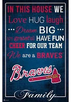 Atlanta Braves In This House 17x26 Sign