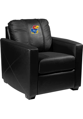 Kansas Jayhawks Faux Leather Club Desk Chair - Black
