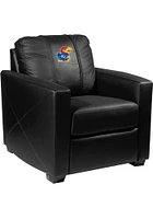 Kansas Jayhawks Faux Leather Club Desk Chair - Black