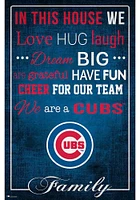 Chicago Cubs In This House 17x26 Sign