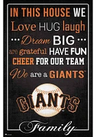 San Francisco Giants In This House 17x26 Sign