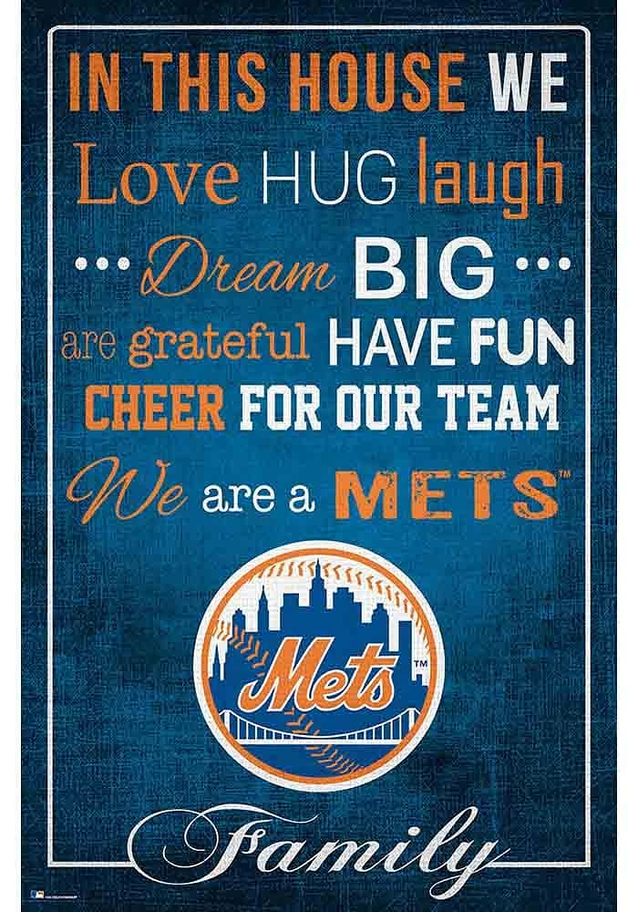 New York Mets In This House 17x26 Sign
