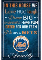 New York Mets In This House 17x26 Sign