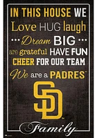 San Diego Padres In This House 17x26 Sign