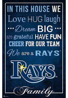Tampa Bay Rays In This House 17x26 Sign
