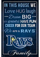 Tampa Bay Rays In This House 17x26 Sign