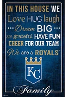 Kansas City Royals In This House 17x26 Sign - Blue