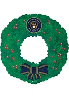 Milwaukee Brewers Team Wreath 16 Inch Sign